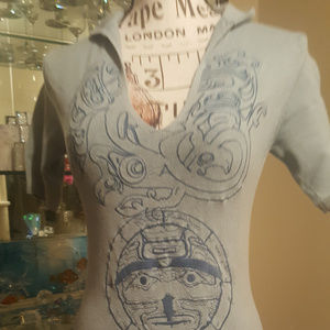 Indigo-Red Brand Blue Sweater Dress